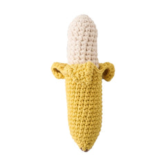 Crochet Animal Wooden Baby Rattle & Teether Toy